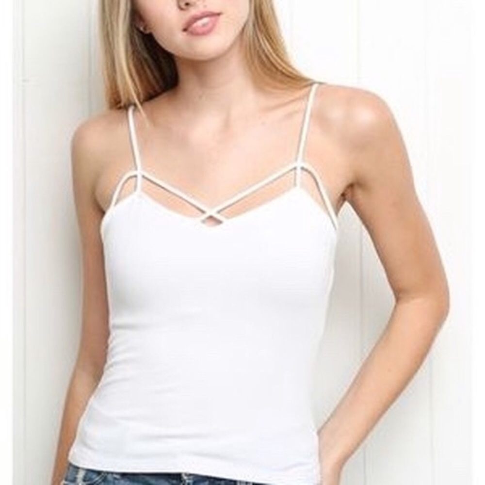Brandy Melville Crisscrossed Tank